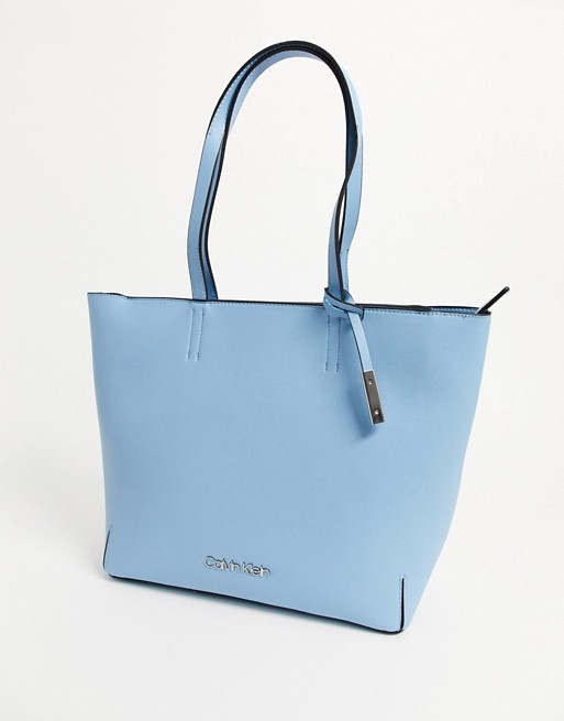 Calvin Klein Stitch shopper bag in blue