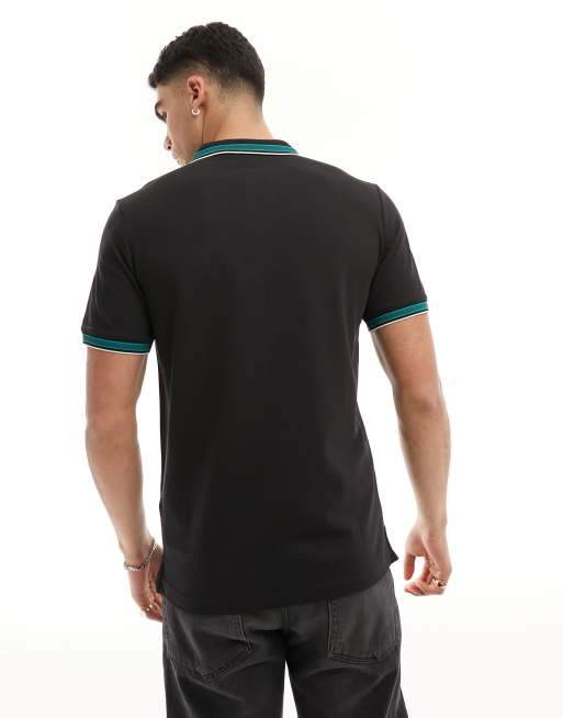 Calvin klein black polo clearance