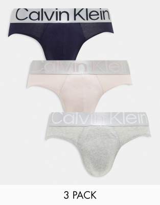 Calvin Klein – Stretchiga bomullskalsonger i olika färger, 3-pack