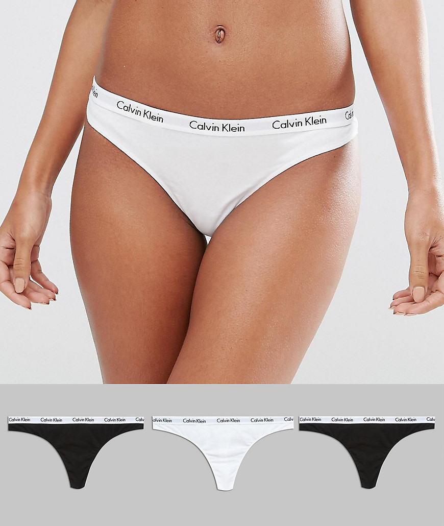 Calvin Klein – Stringtrosor i 3-pack-Flerfärgad