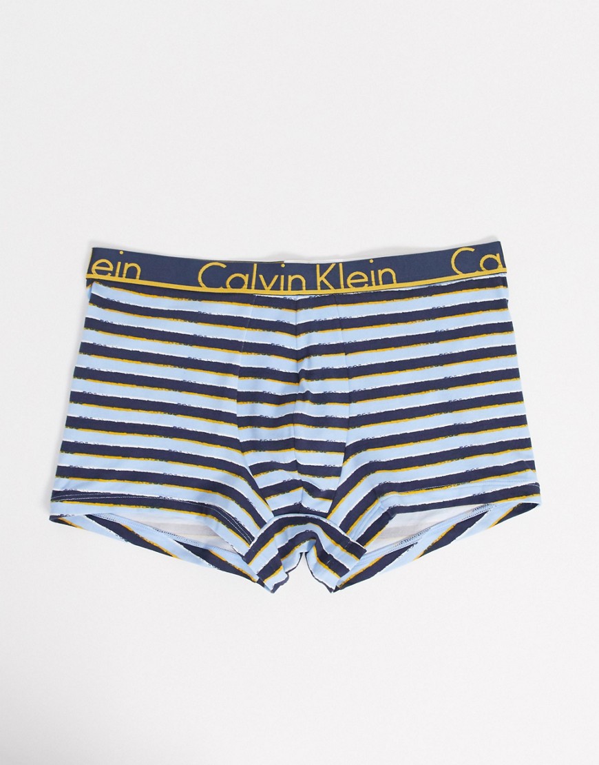 Calvin Klein striped trunks-Navy