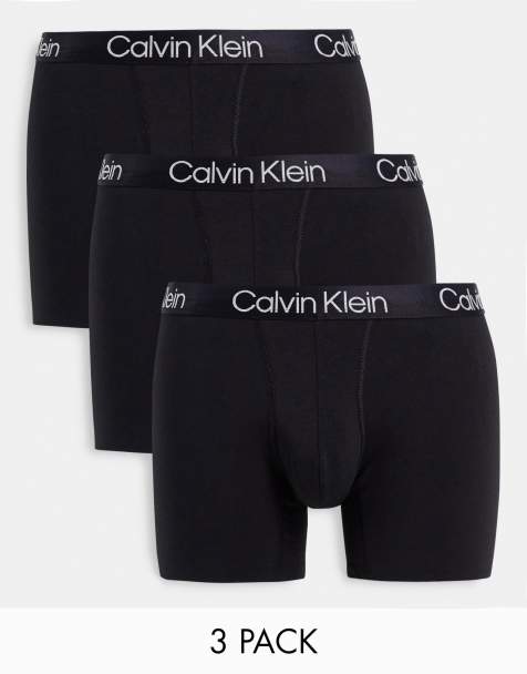 Calvin Klein Structure Cotton 3 pack boxer brief in black - view 1