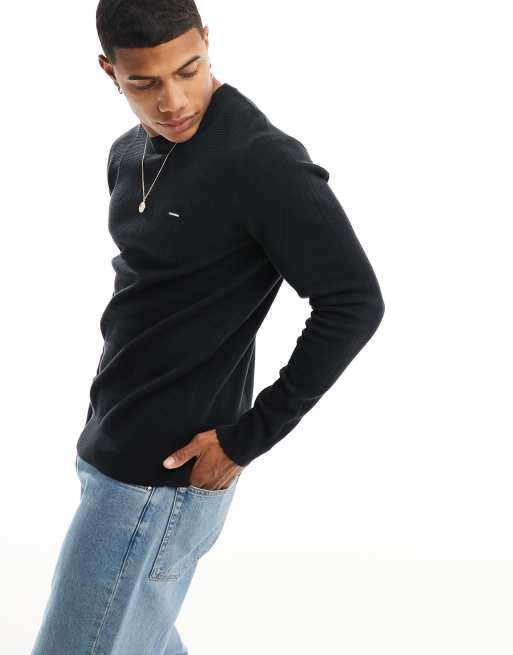 ClassicfuncenterShops Calvin Klein K60K60945 Calvin Klein structure jumper in black