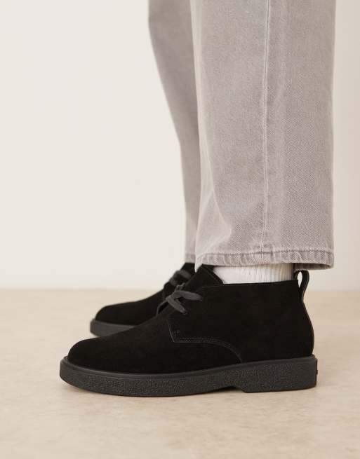 Calvin Klein suede desert boots in black, 4 of 4