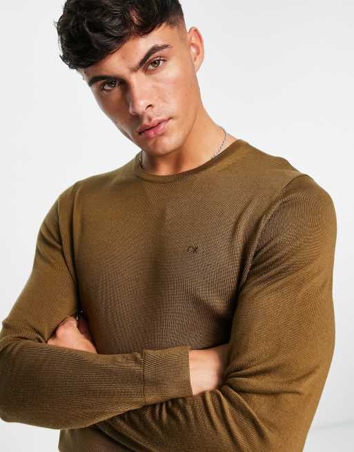 Calvin klein crew neck hot sale sweater