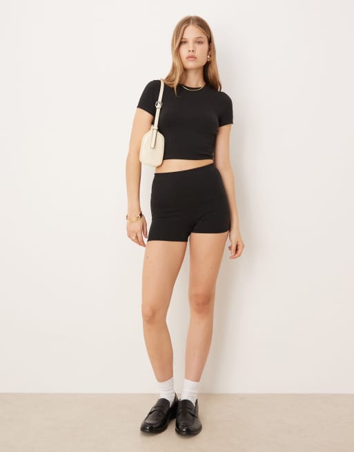 Calvin Klein – Svart crop top i seamless-design, 4 av 4