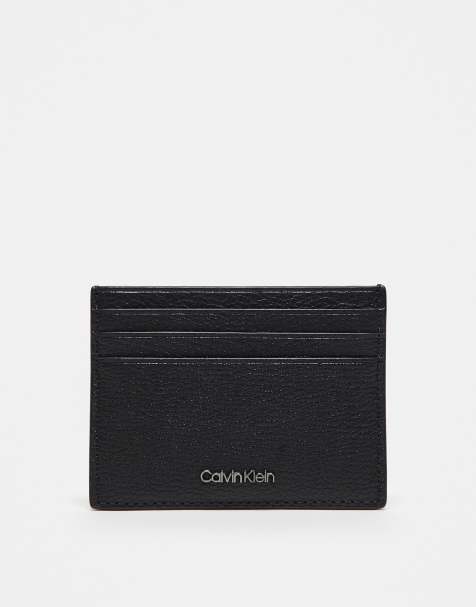 Calvin Klein – Svart korthållare i läder - view 1
