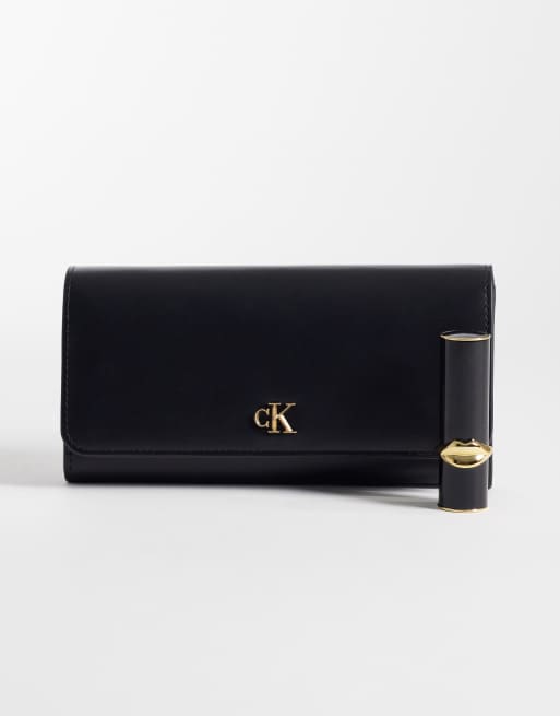 Calvin Klein – Svart, lång plånbok, 4 av 4