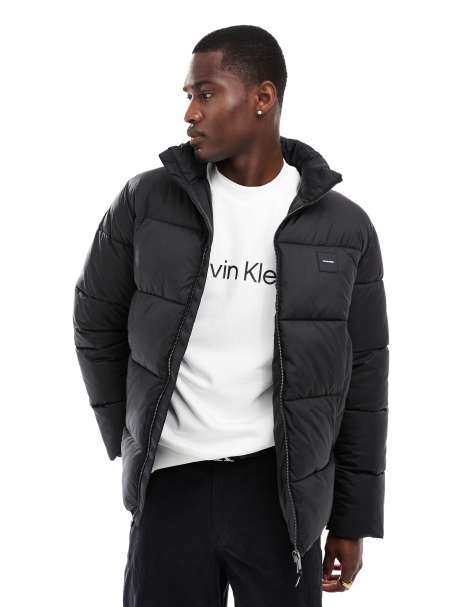 Calvin Klein – Svart, quiltad pufferjacka - view 1