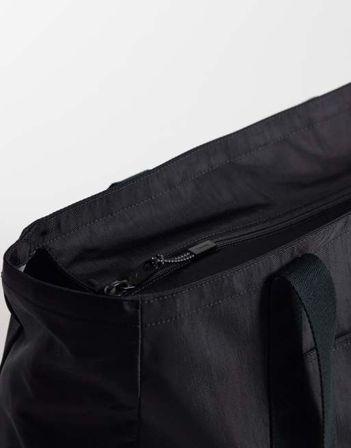 Calvin Klein – Svart, stor toteväska i nylon med logga, 3 av 4