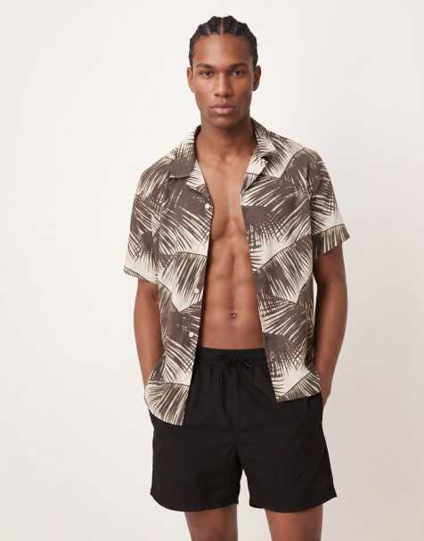 Calvin Klein – Svarta badshorts med dragsko - view 1