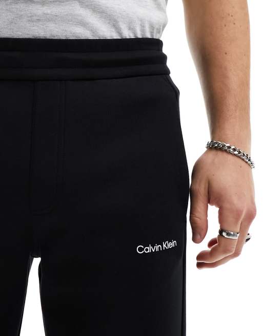 Calvin Klein – Svarta repreve-mjukisbyxor med liten logga, 2 av 5