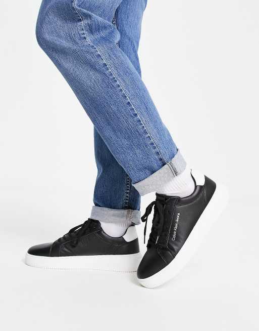 Calvin Klein – Svarta sneakers med grov undersula, 4 av 4
