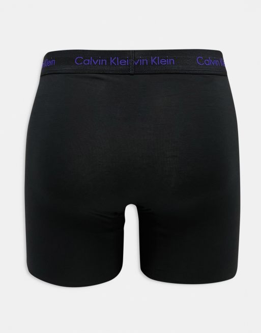 Calvin Klein – Svarta trunks med kontrasterande logga på midjebandet, 3-pack , 3 av 4