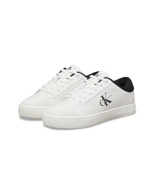 Calvin Klein – Svartvita, klassiska sneakers med kupad sula, 2 av 5