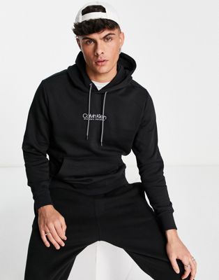 Marques de designers Calvin Klein - Sweat à capuche à logo - Noir