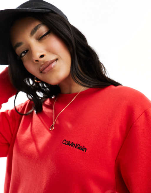 Sweat calvin 2025 klein rouge