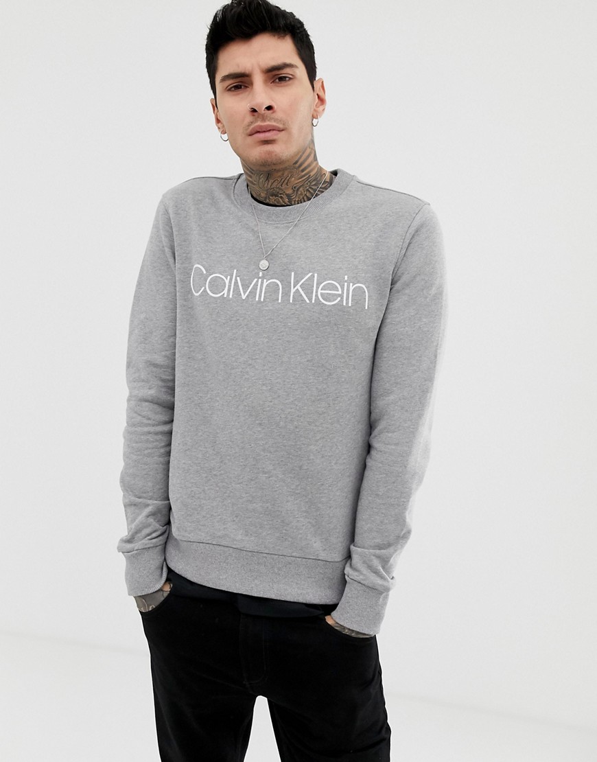Calvin Klein - Sweatshirt in lichtgrijs