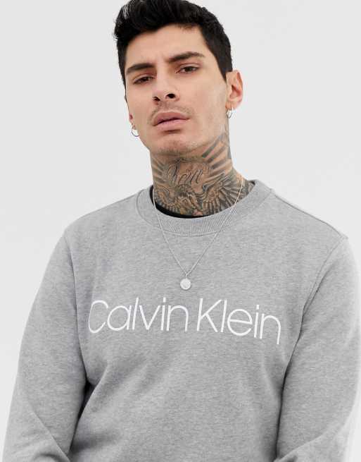 Grey calvin deals klein sweater