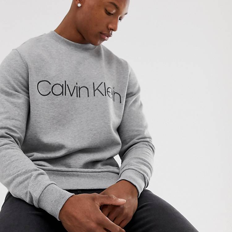 Calvin Klein sweatshirt light grey | ASOS