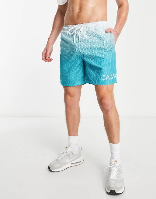 Calvin Klein swim shorts in green ASOS