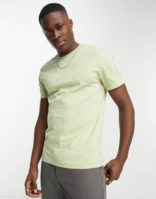 T-shirt avec logo centr - Calvin Klein - Modalova