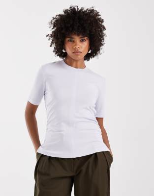 Calvin Klein - T-shirt avec logo imprim faon gel - Lilas/ - Calvin Klein Jeans - Modalova