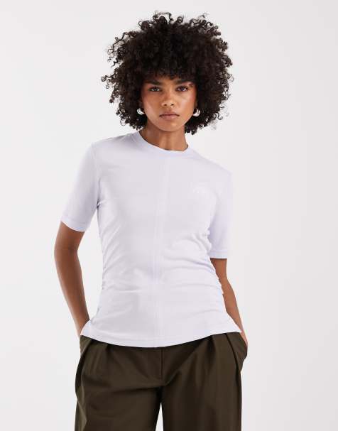 Calvin Klein - T-shirt avec logo imprimé façon gel - Lilas/blanc - view 1