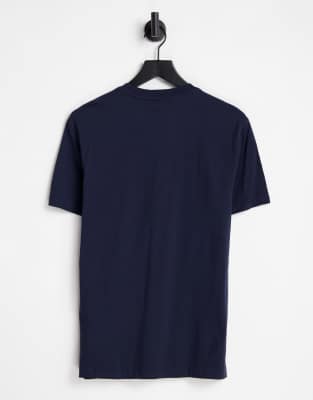 T-shirt blu navy a righe con logo - Calvin Klein T-shirt donna  - immagine2