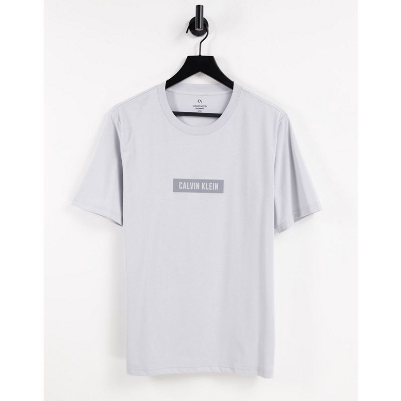 Uomo p7pdB Calvin Klein - T-shirt con logo riflettente grigio antico
