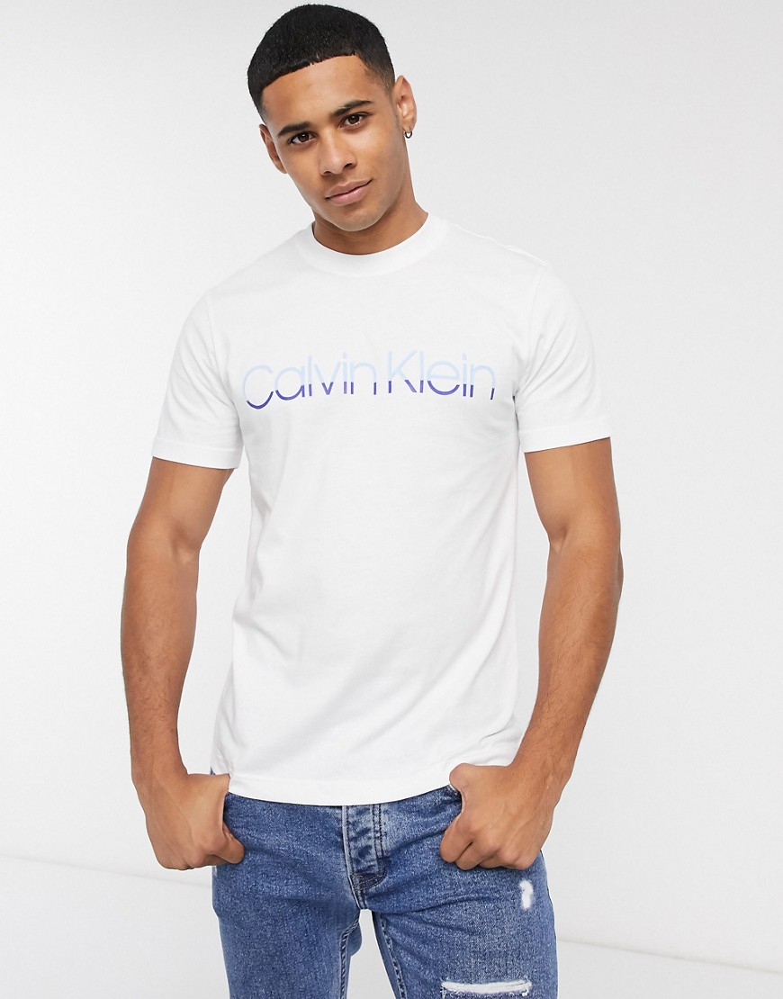 Calvin Klein - T-shirt con logo-Bianco