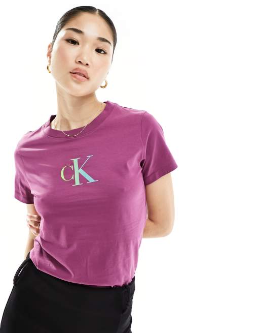Calvin Klein - T-shirt dégradé - Violet