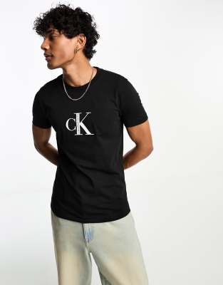 Calvin Klein crew neck t-shirt in black, ASOS