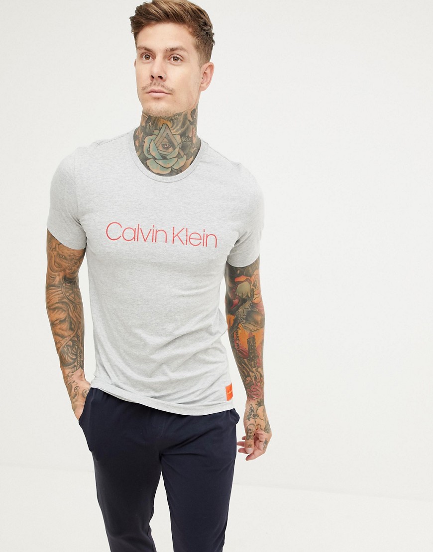 Calvin Klein - T-shirt met monogram-Grijs