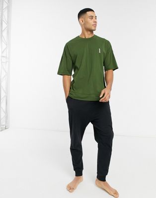  Calvin Klein - T-shirt ras de cou à logo - Kaki