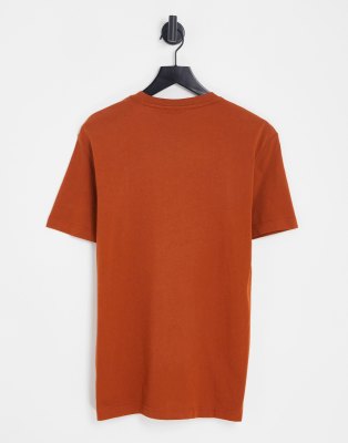 T-shirt squadrata color ruggine con stampa del logo-Marrone - Calvin Klein T-shirt donna  - immagine2