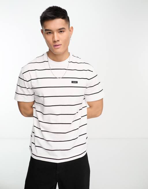 Men's Regular Fit Logo Stripe T-Shirt - Men's T-shirts - New In