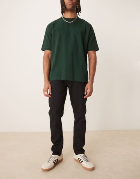 Calvin Klein Tapered Jeans in Denim Black - view 1