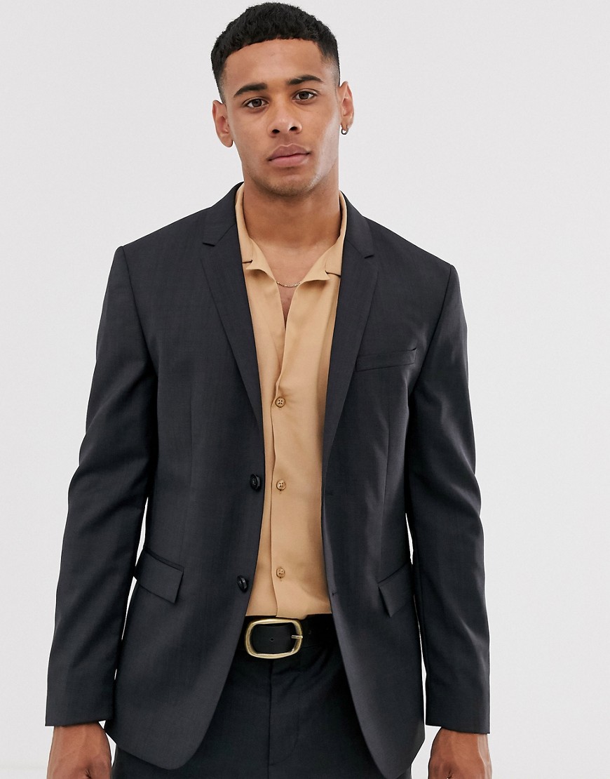 Calvin Klein textured black suit jacket