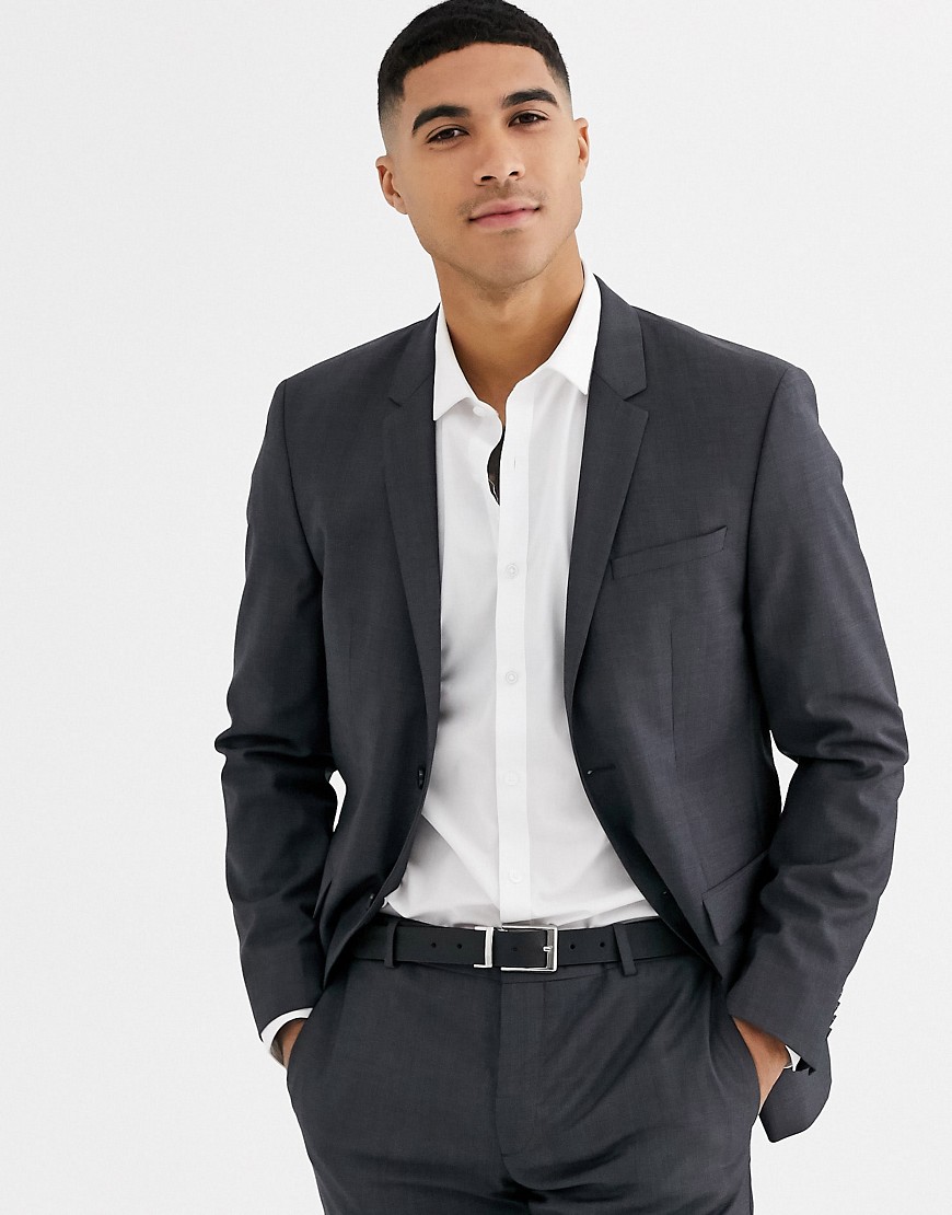 Calvin Klein textured grey suit jacket