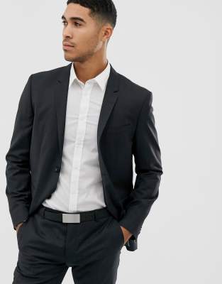 calvin klein asos textured slim suit jacket