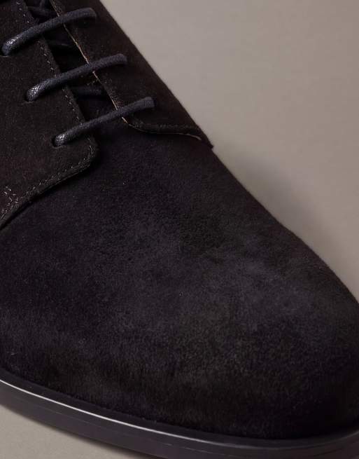 Calvin Klein Theo - derbies à lacets en daim noir total, 5 de 6