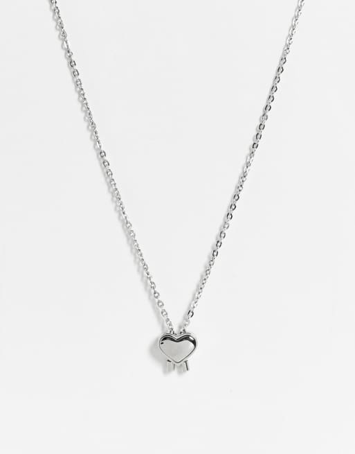 Calvin klein on sale heart necklace