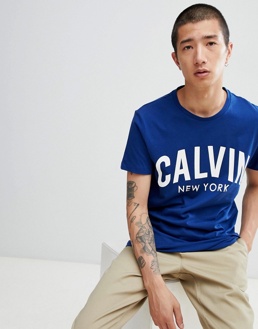 Calvin Klein - Tibokoy - T-shirt slim-Blu