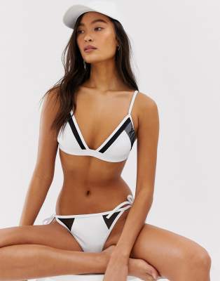 calvin klein white bathing suit