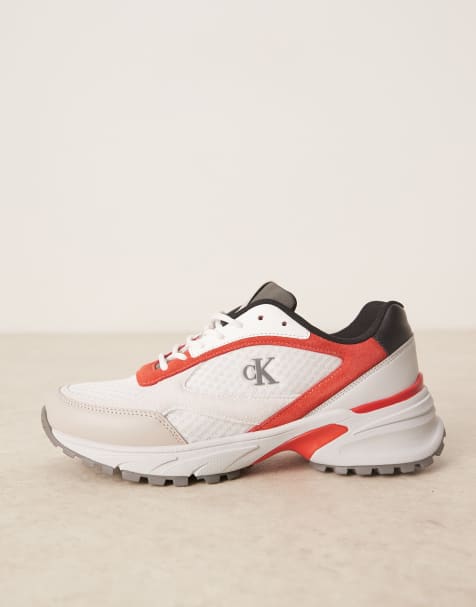 Calvin Klein - Tokyo - Hardloopschoenen in wit en rood - view 1