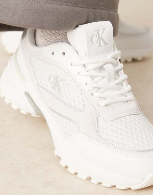 Calvin Klein - Tokyo - Løbesneakers i hvid/sølvfarve, 4 af 5