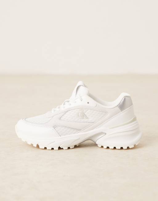 Calvin Klein – Tokyo – Srebrne buty sportowe do biegania, 2 z 5