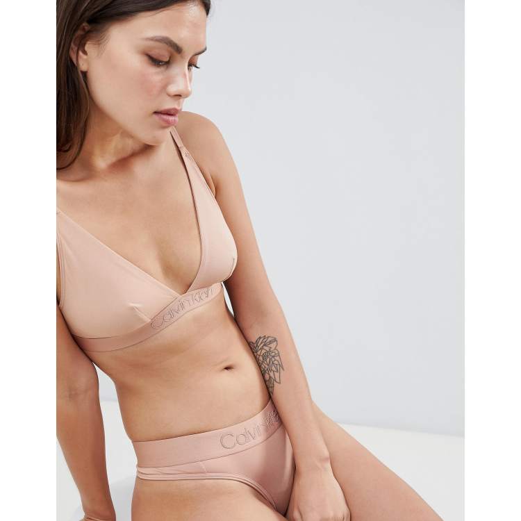 Calvin klein store tonal logo bralette