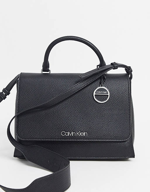 Calvin Klein top handle bag in black | ASOS
